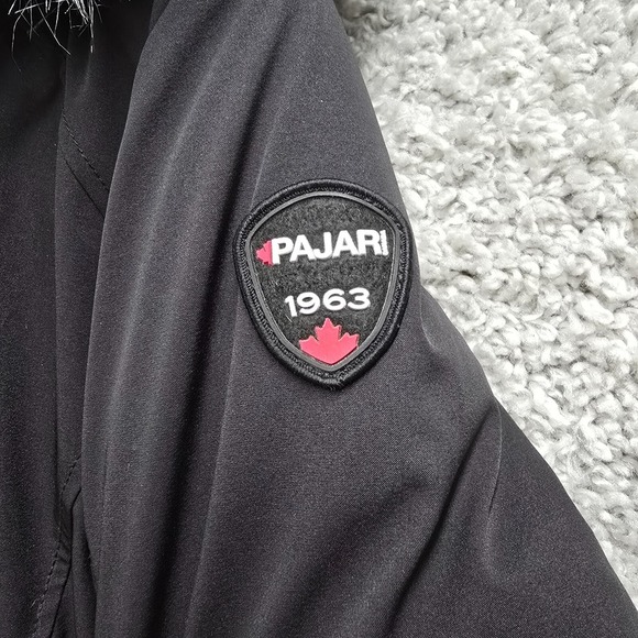 Pajar Coat Womens Large Black Amberly Down Parka Survival Outdoor Gorpcore - Picture 2 of 16